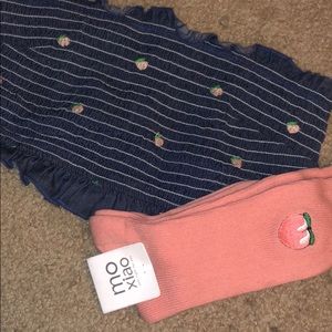 Peach Bandeau and socks